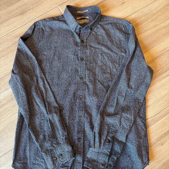 Slim Fit Premium Cotton Patterned Button Down – Cactus – Men’s L - Picture 1 of 4